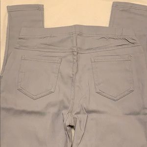 Pants - Gray Moto Pants With Back Pocket Leggings Pants - Gray Moto Pants With Back Pocket Leggings